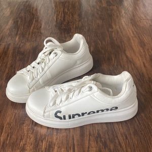 White Supreme Shoes